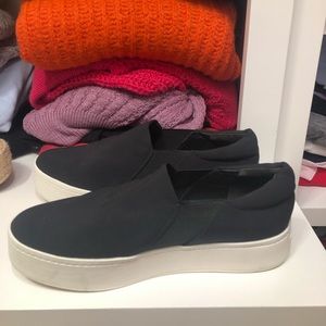 Black platform shoes